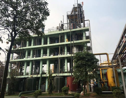 越南一副产蒸汽三合一盐酸合成系统开车成功